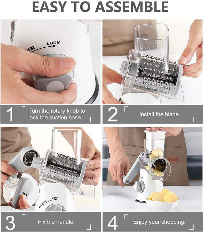 Manual Rotatory Vegetable slicer and Chopper - My Store