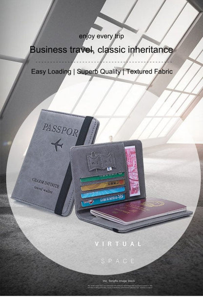 Couple Pass-port Wallet | Letter Women & Men Travel Wedding Pass-port Travel Wallet