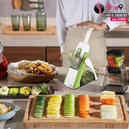 4 In 1 Vegetable Cutter Chopper | Adjustable Multi-function