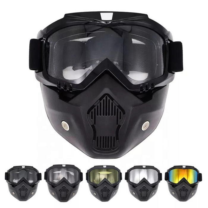 Motorcycle Goggles Face Mask ( Random Colors)