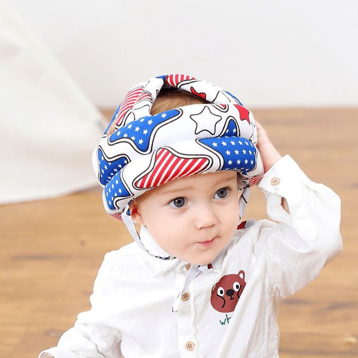 Baby Safety Helmet + Baby Toothbrush ( Pack Of 2 ) - My Store