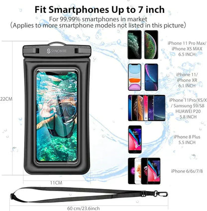Water proof Transparent Mobile cover for Safety And Swimming Pool 1 Pc - My Store