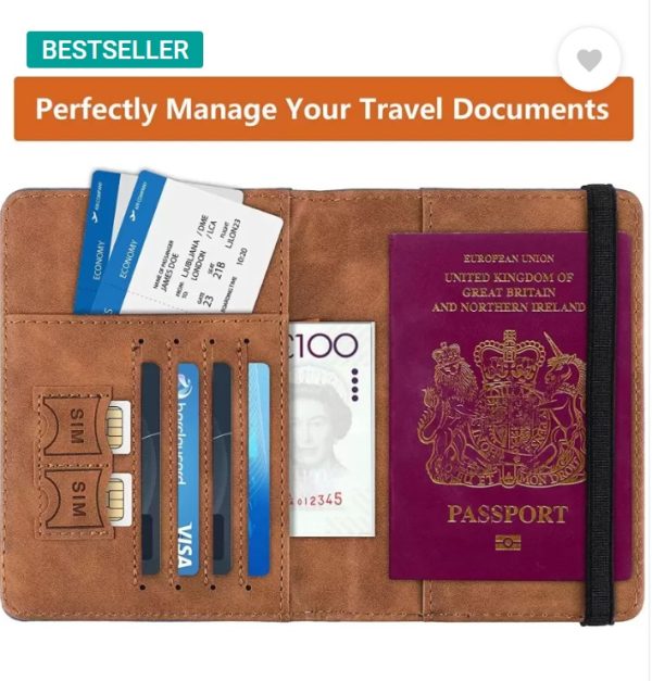 Couple Pass-port Wallet | Letter Women & Men Travel Wedding Pass-port Travel Wallet