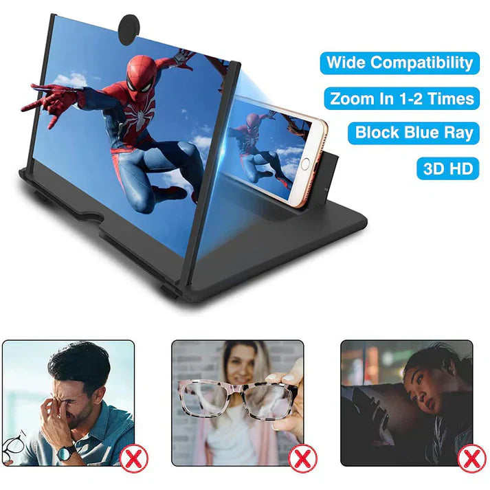 Mobile Phone Screen Magnifier, 3D Foldable Stand .. - My Store